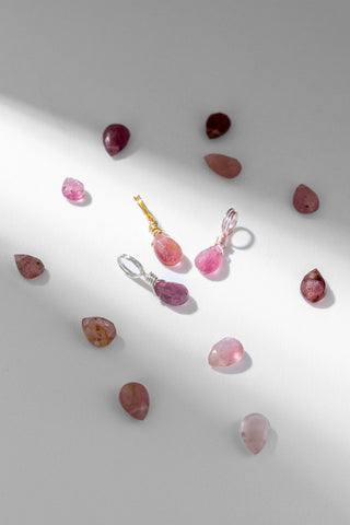 Pink Tourmaline Droplet - October Birthstone