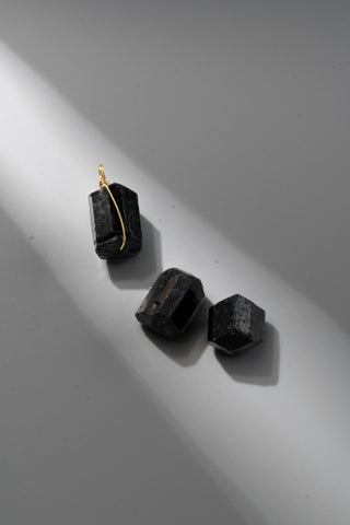 Black Tourmaline Rough Wrap - Large LIMITED