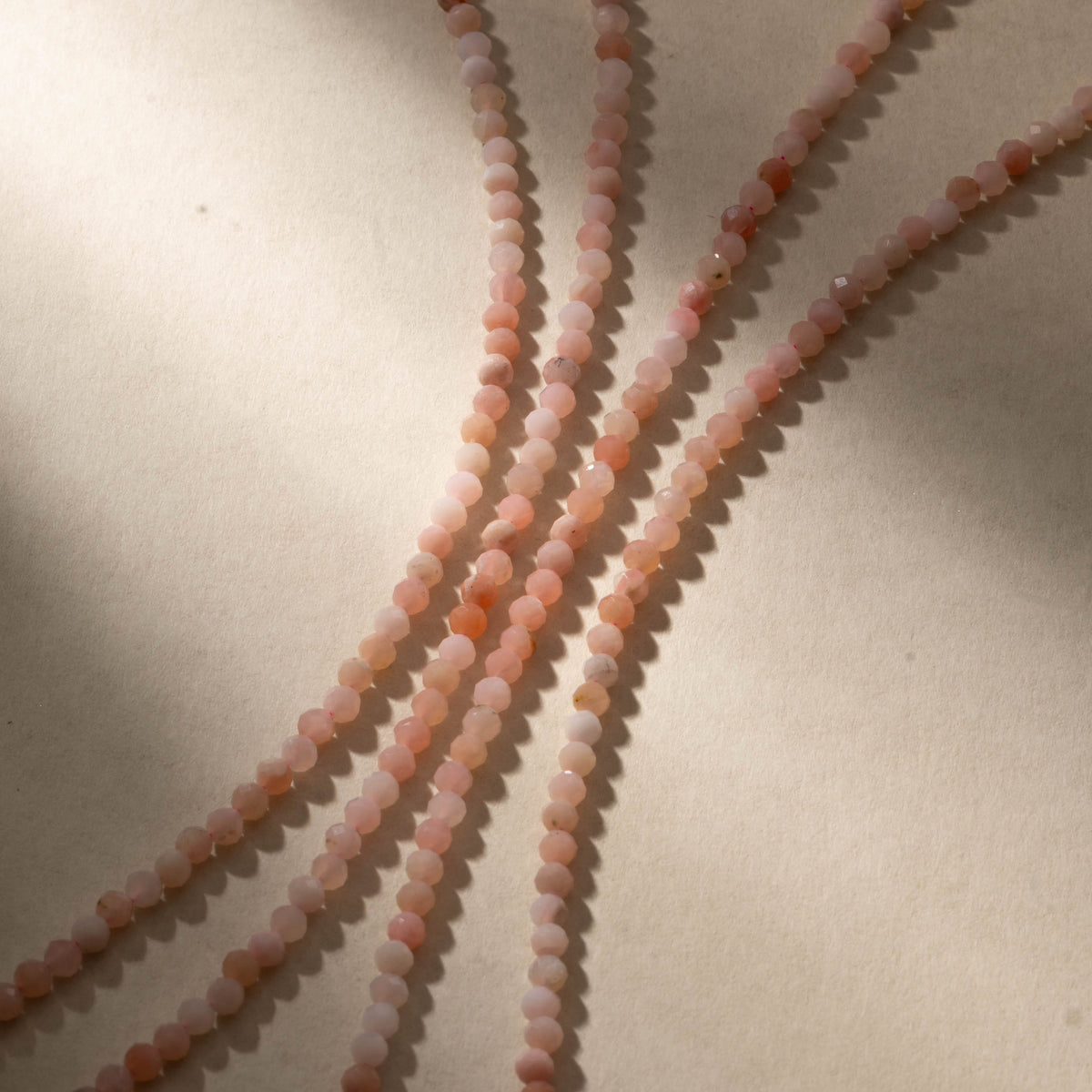 Pink Opal for Compassion - Crystal Beaded Anklet