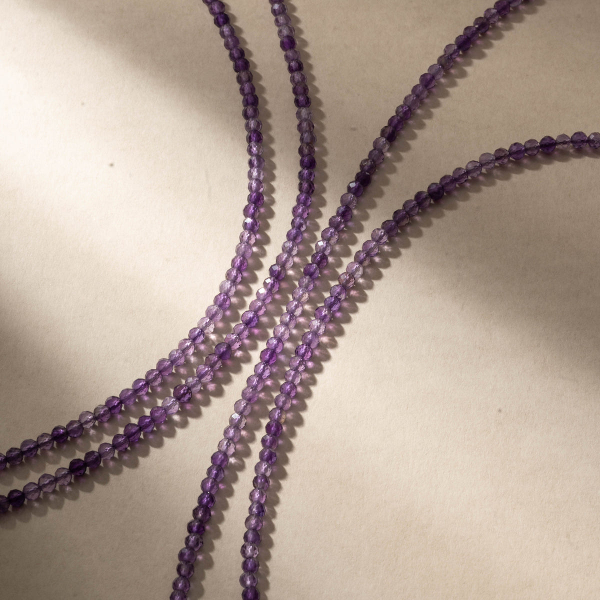 Amethyst for Calming Energy - Crystal Beaded Anklet