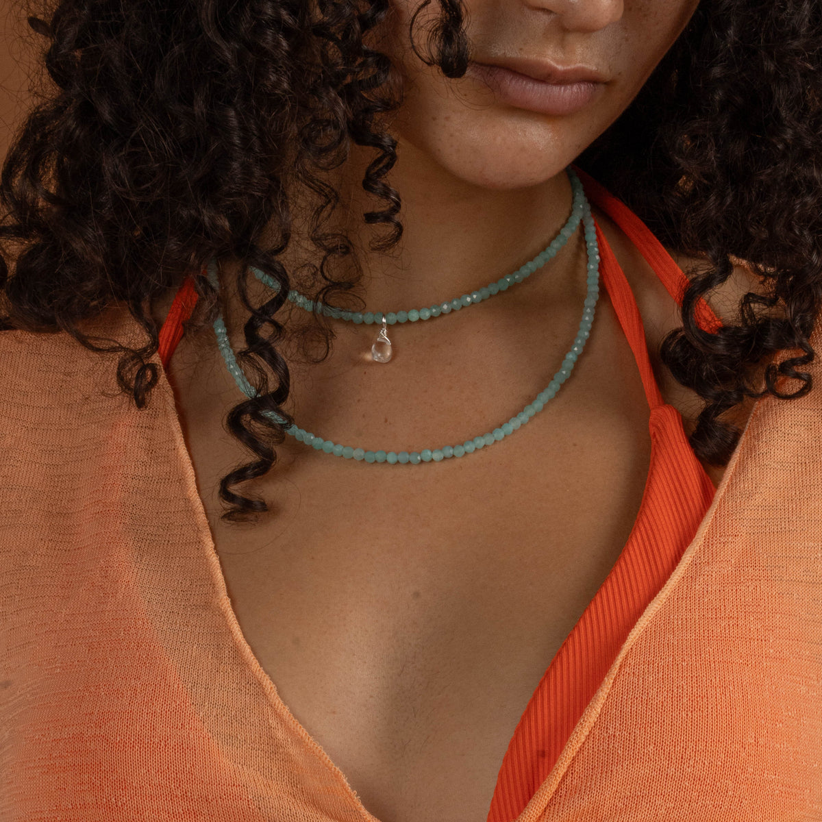 Amazonite for Clear Communication - Crystal Beaded Necklace