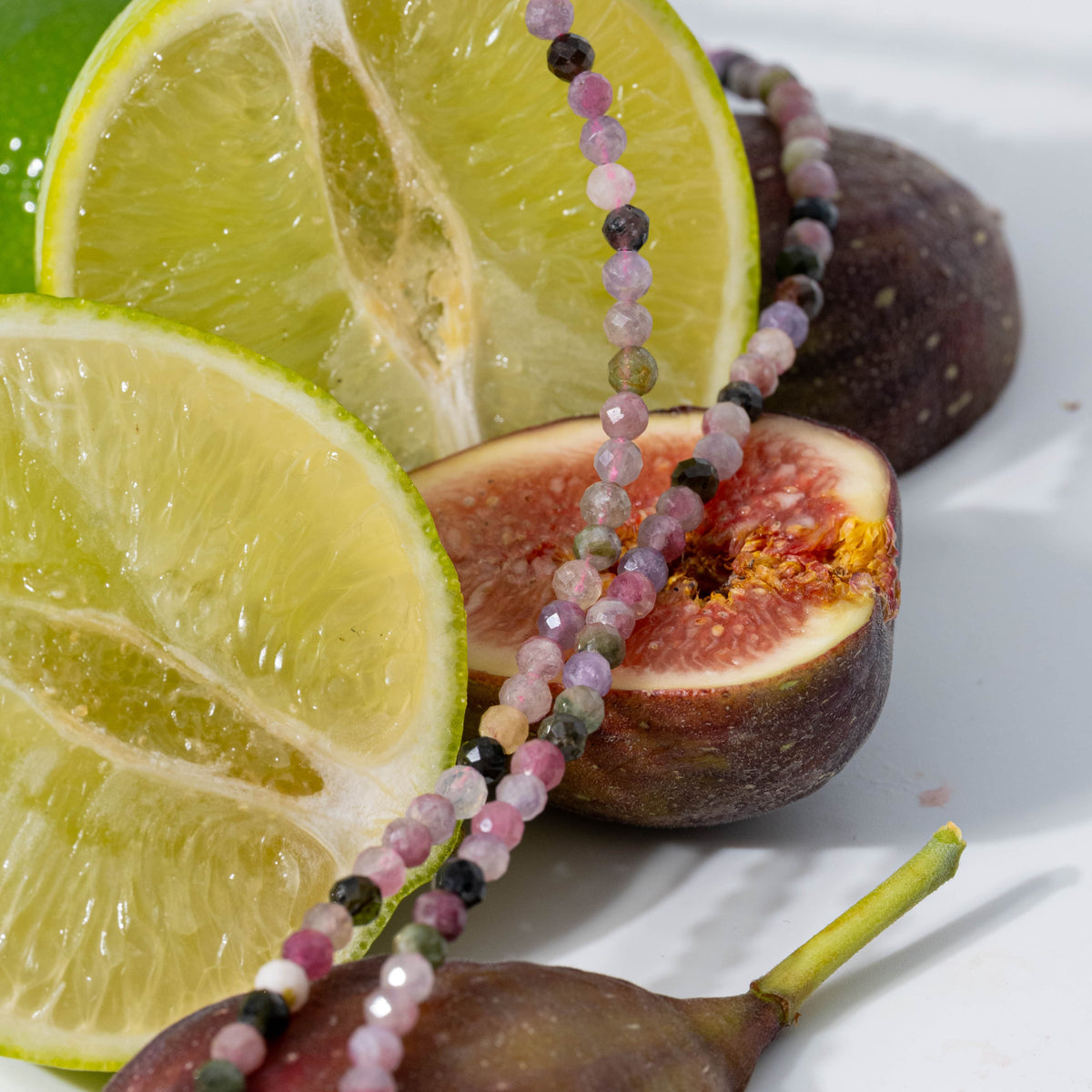 Mixed Tourmaline for Self Care - Crystal Beaded Bracelet