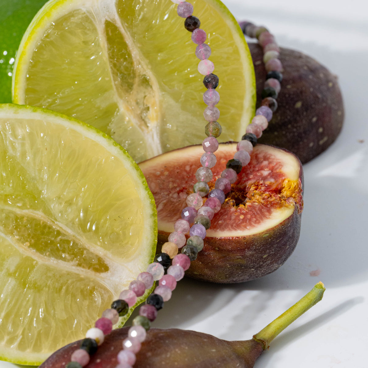 Mixed Tourmaline for Self Care - Crystal Beaded Necklace