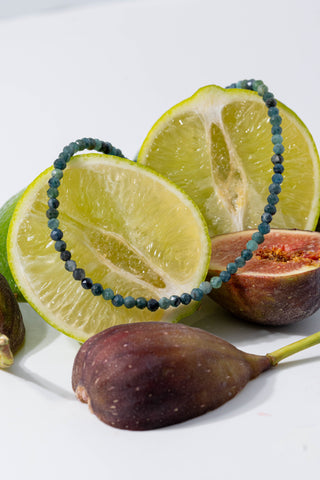 Blue Tourmaline Beaded Necklace