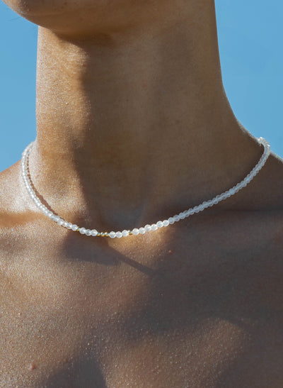 Moonstone Beaded Necklace