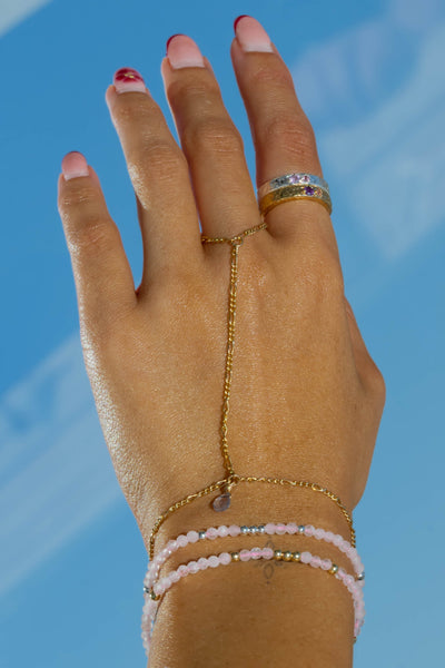 Rose Quartz Beaded Bracelet