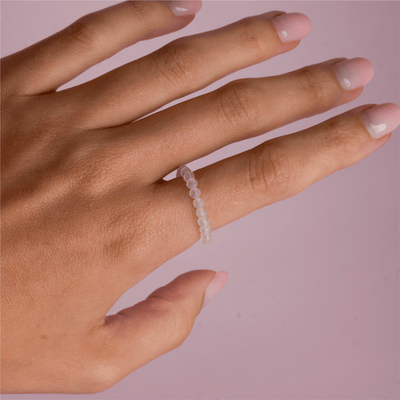 Moonstone for New Beginnings | Crystal Beaded Ring