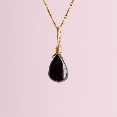 Black Spinel for Strong Boundaries - Crystal Charm