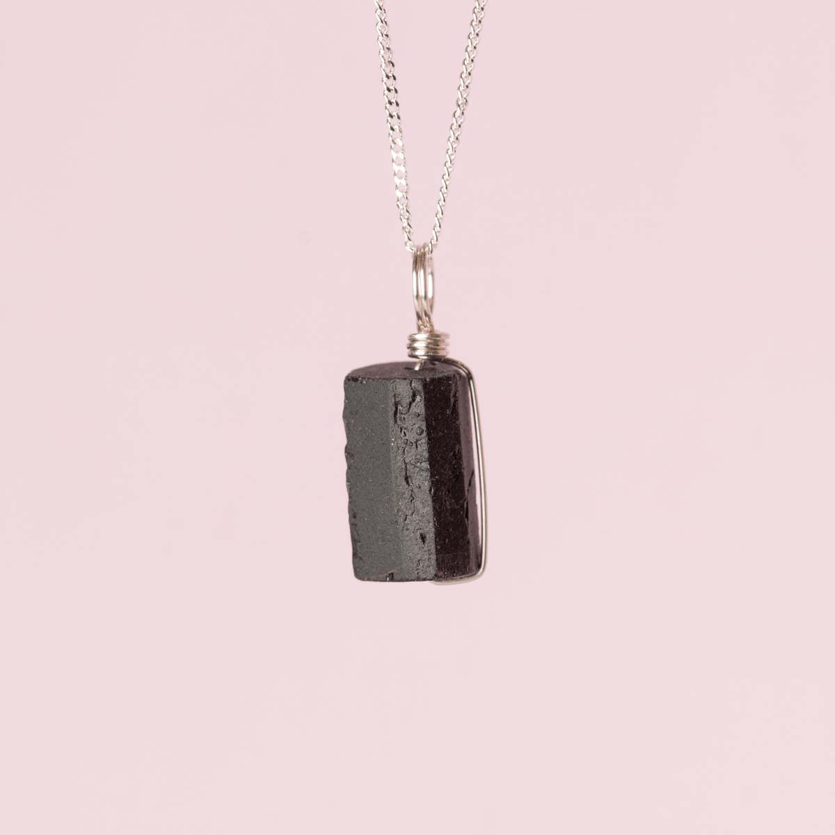 Black Tourmaline to Protect Your Energy - Wrapped Crystal Charm