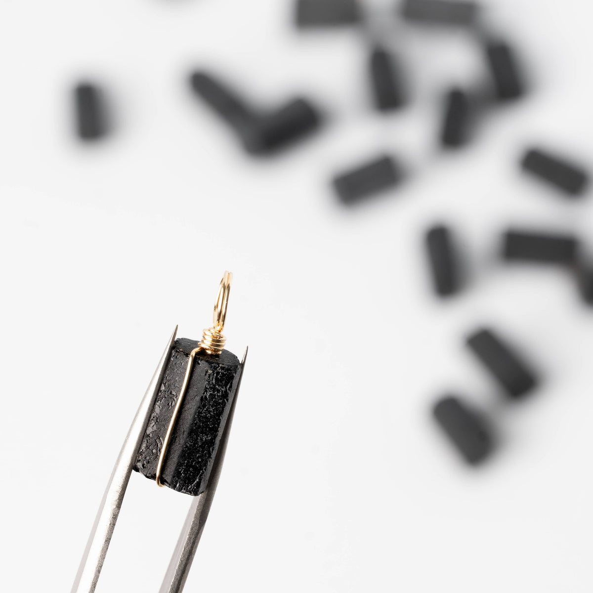 Black Tourmaline to Protect Your Energy - Wrapped Crystal Charm