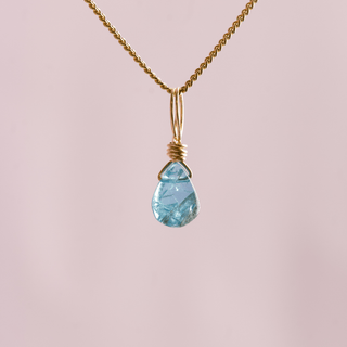 Blue Apatite for Mental Fog - Crystal Charm