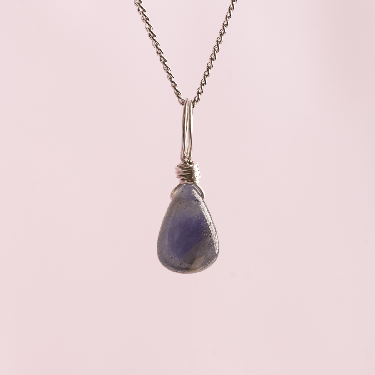 Blue Sapphire for Wisdom & Clarity - Crystal Charm