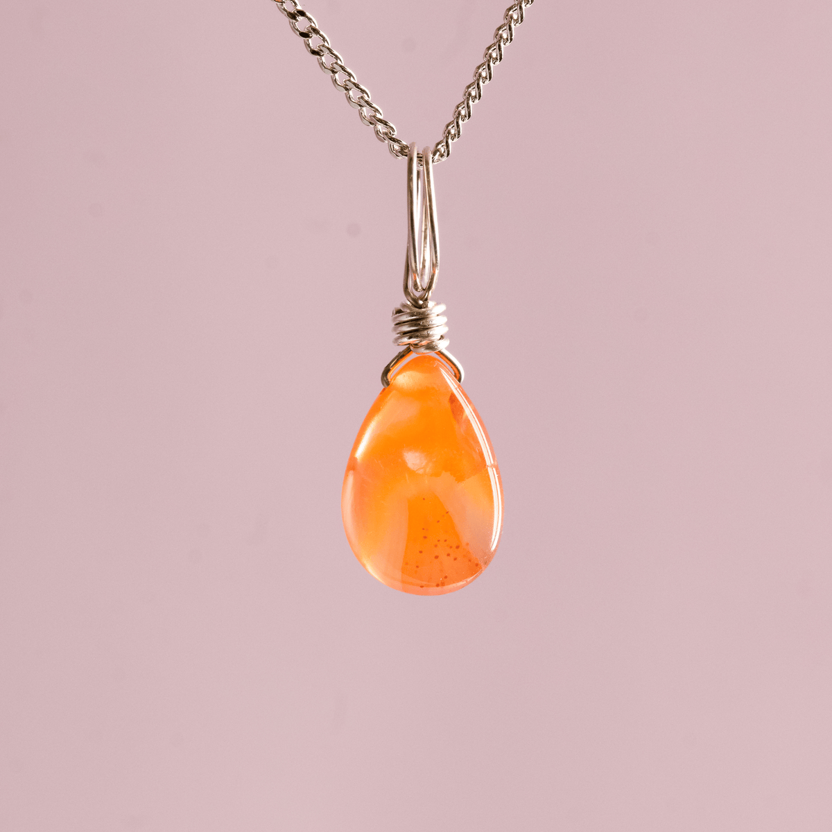 Carnelian to Get Your Spark Back - Crystal Charm