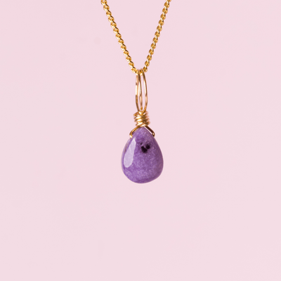 Russian Charoite for Emotional Release - Crystal Charm