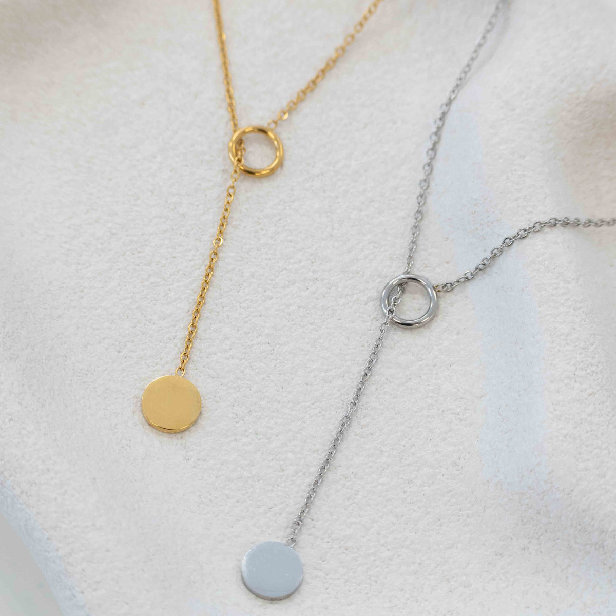 Halo Lariat Necklace