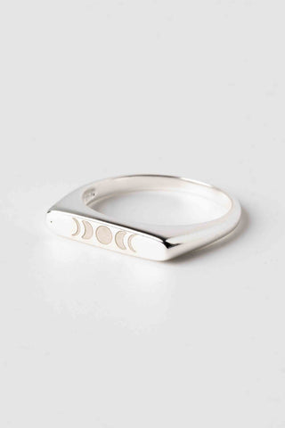 Asteria Bar Ring - Engravable, Sterling Silver