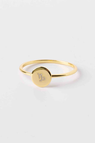Amity Round Ring - Engravable, 18k Gold Vermeil