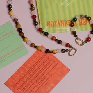 Grounded | Crystal Beaded Charm Bracelet