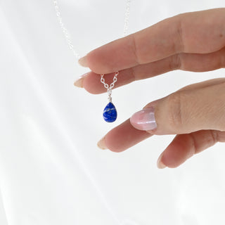 Lapis Lazuli Droplets - Silver