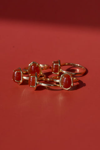 Juniper Pinky Ring Carnelian