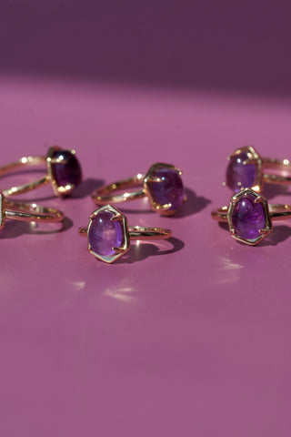 Juniper Pinky Ring Amethyst