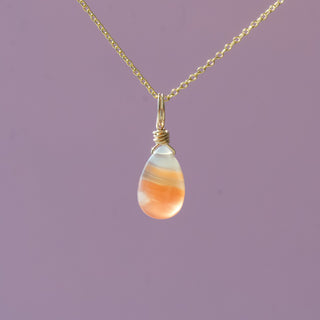 Banded Carnelian for Motivation - Crystal Charm