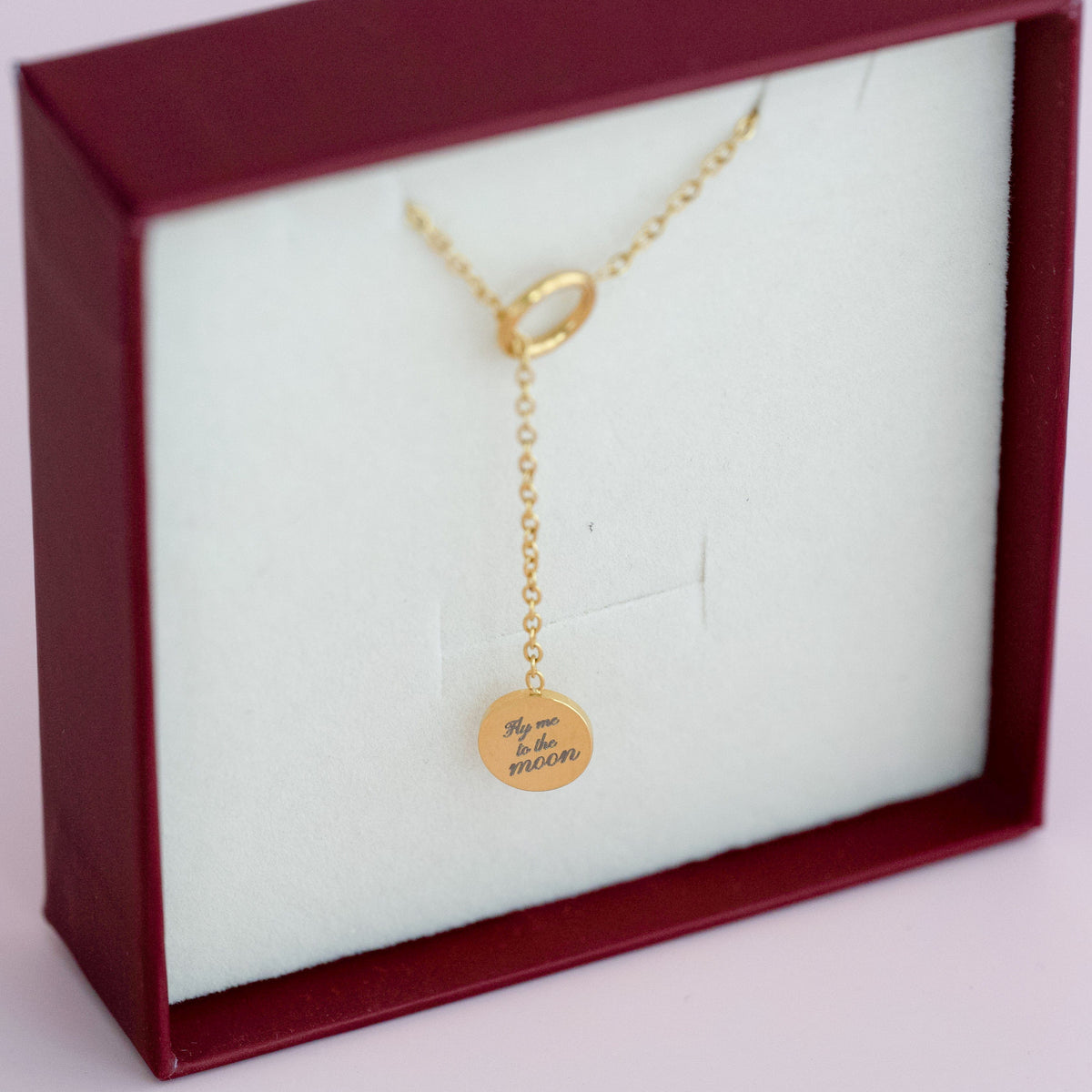 Halo Lariat Necklace