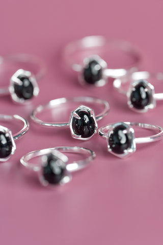 Juniper Ring Black Tourmaline