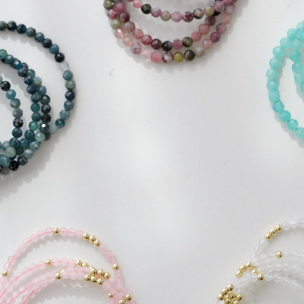 Blue Tourmaline for Authenticity - Crystal Beaded Bracelet