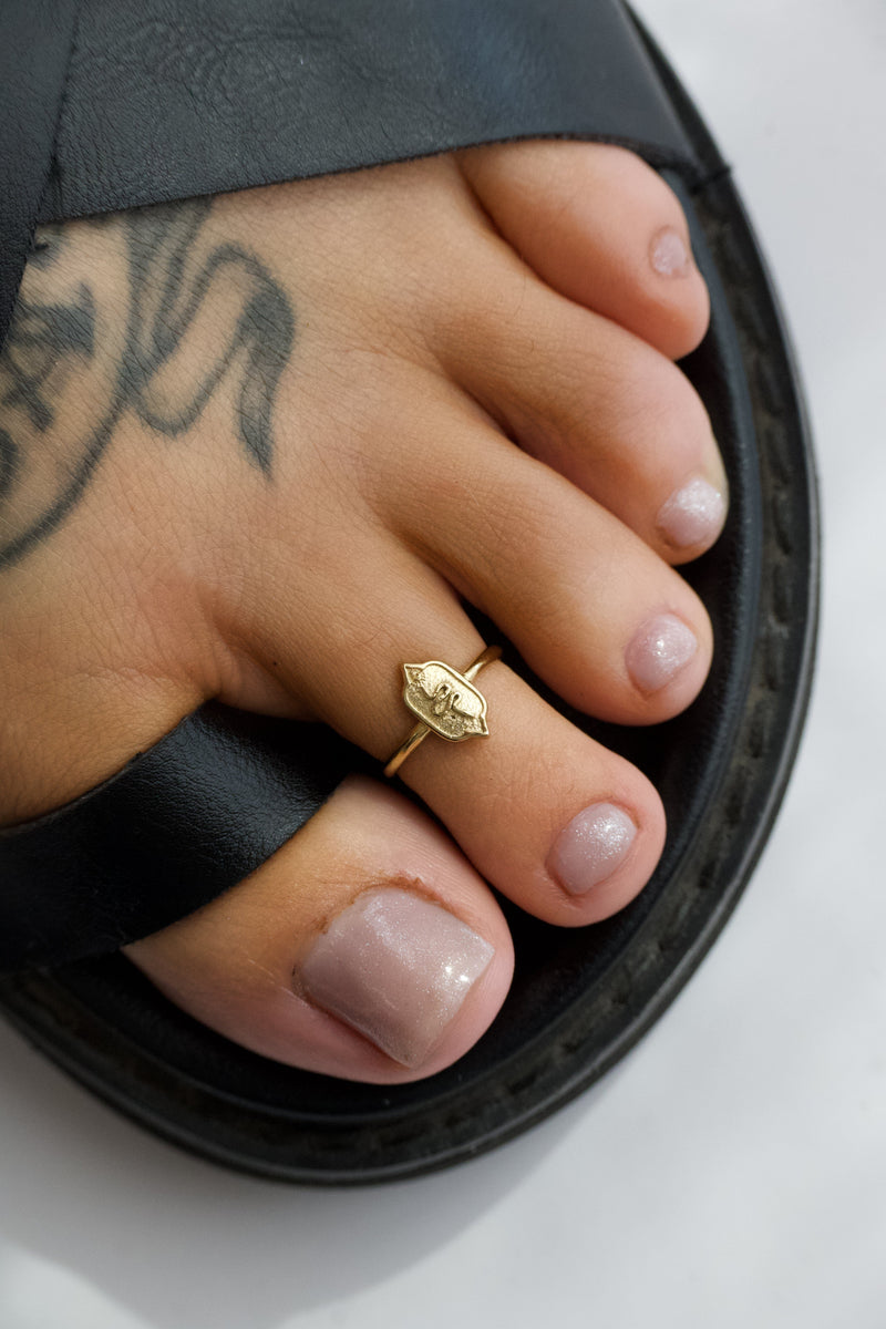 Guardian Snake Toe Ring