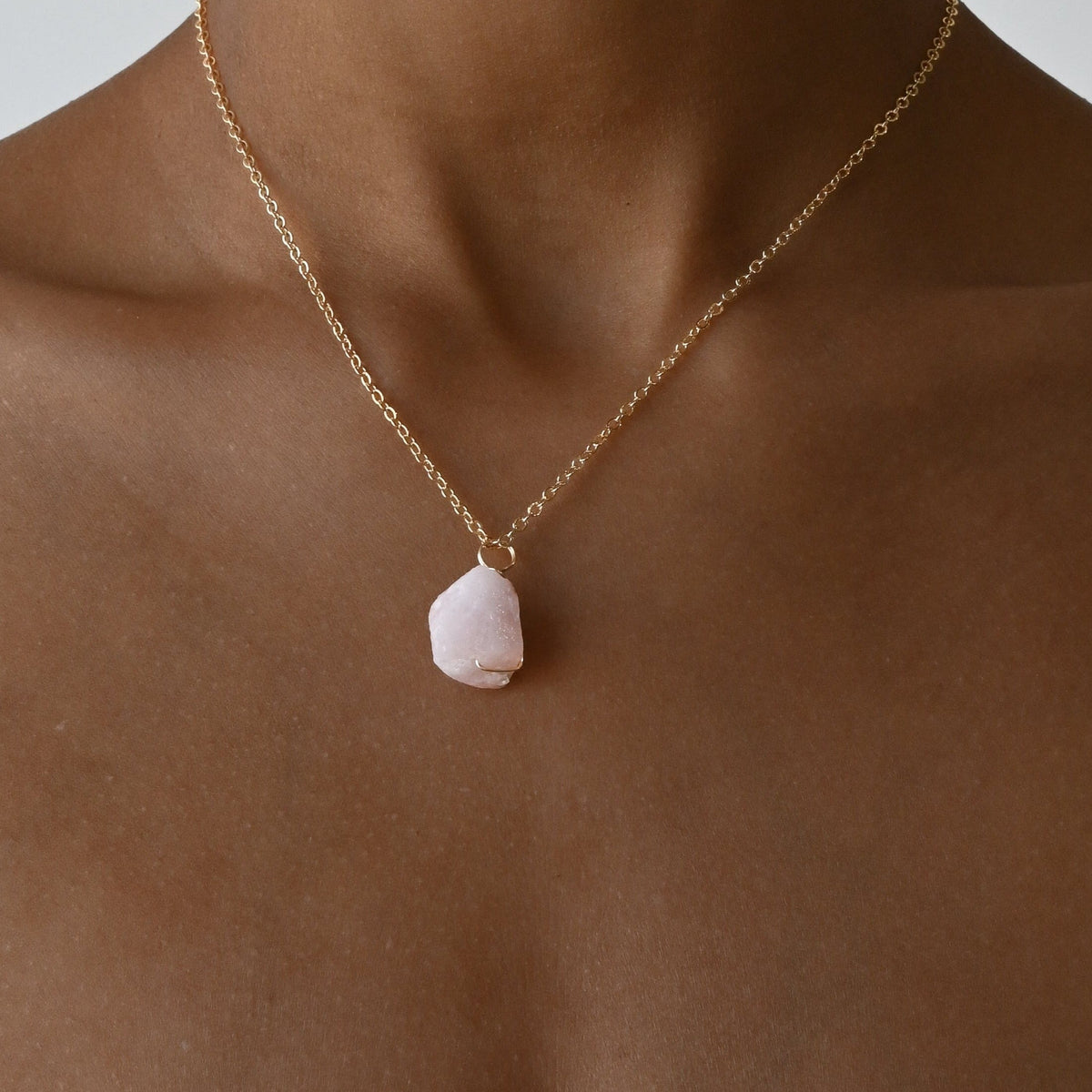 Rose Quartz to Attract Love - Wrapped Crystal Charm