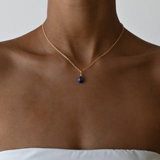 Lapis Lazuli Droplets - Rose Gold