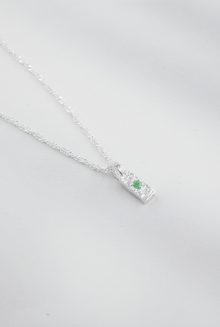 Birthstone Pendant - May Emerald