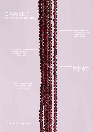 Garnet Beaded Necklace