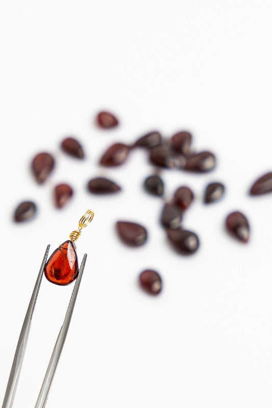 Garnet Droplet - January Birthstone