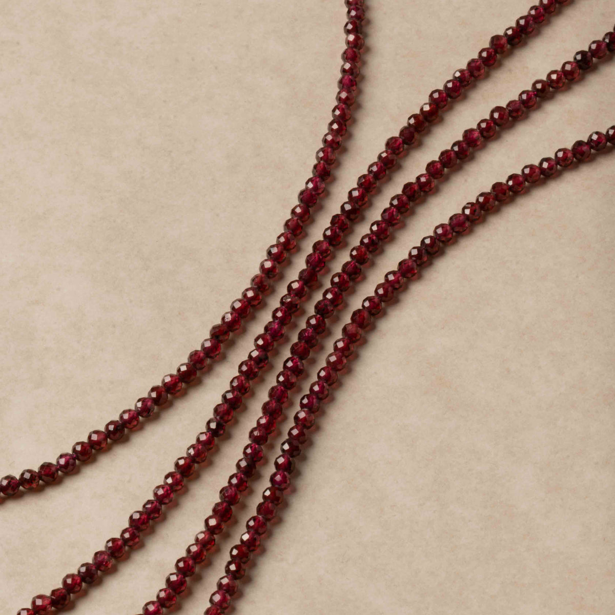 Garnet for Motivation - Crystal Beaded Necklace