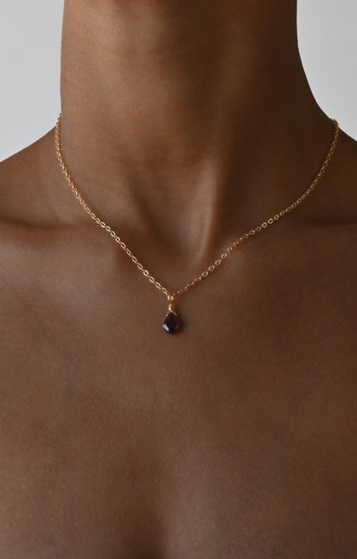 Garnet Droplet - January Birthstone