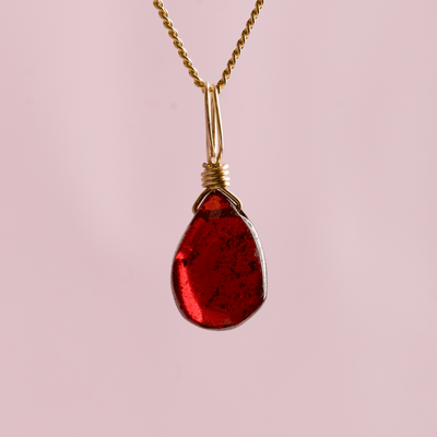 Garnet for Empowerment - Crystal Charm