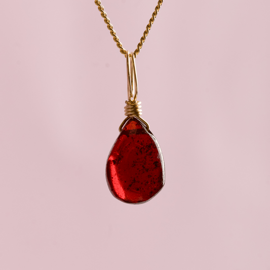 Garnet for Empowerment - Crystal Charm