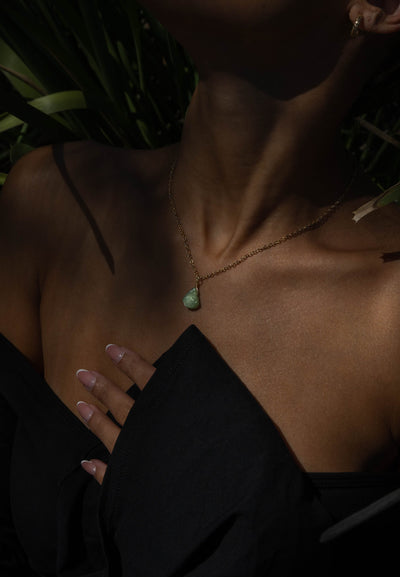 Green Kyanite Droplet