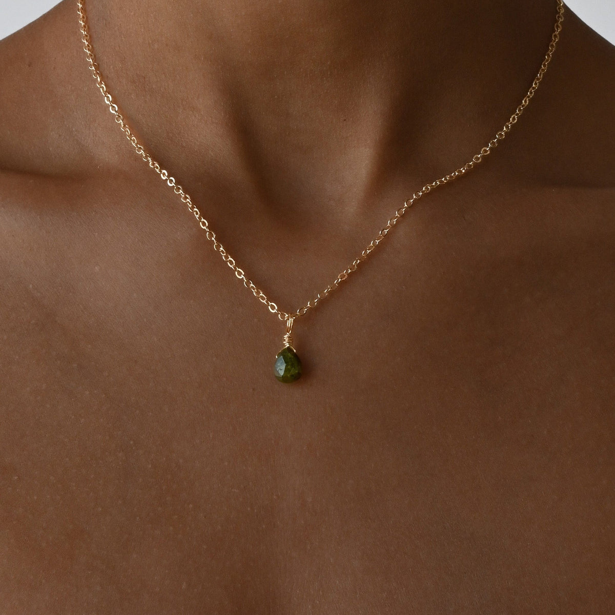 Green Tourmaline Personal Growth - Crystal Charm
