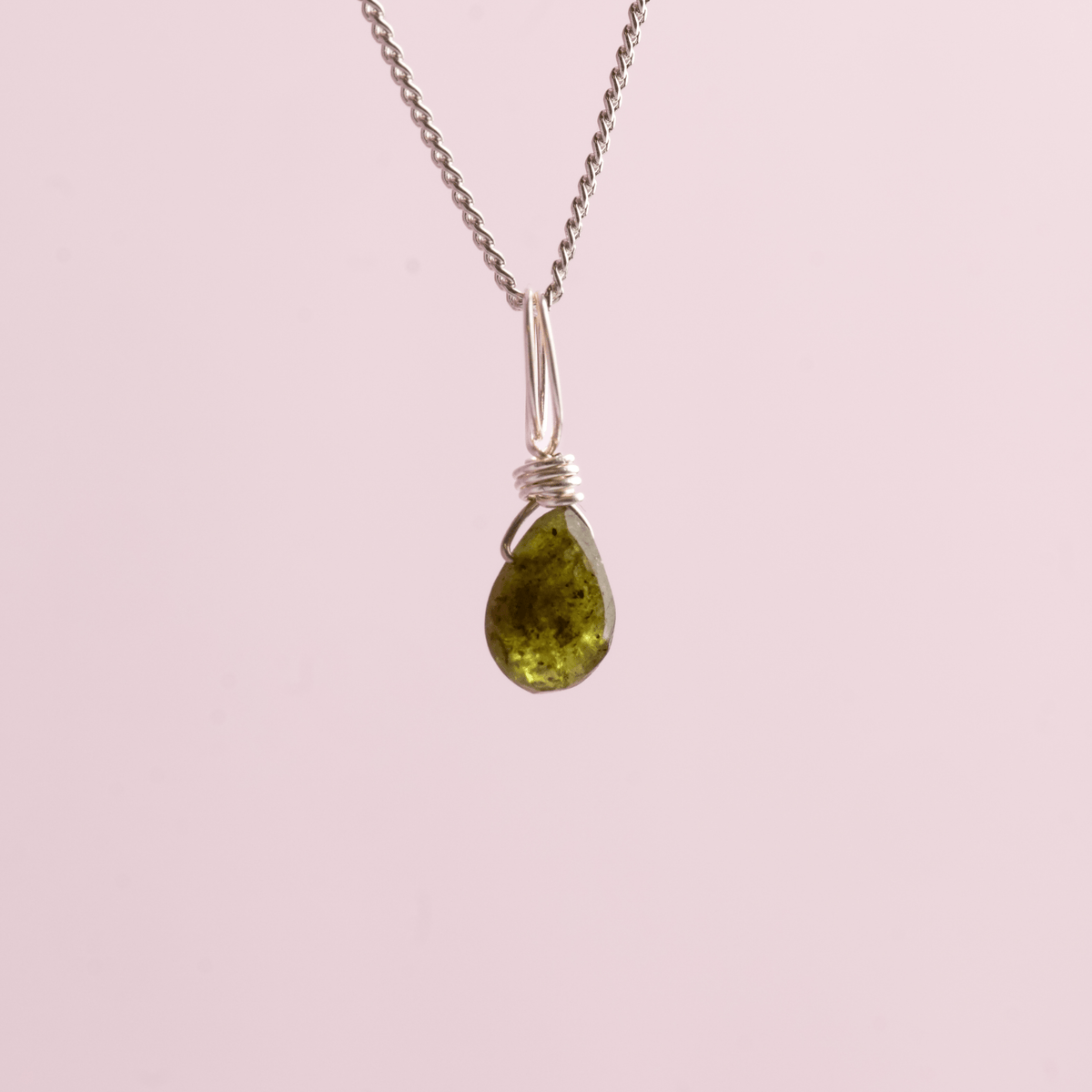Green Tourmaline Personal Growth - Crystal Charm