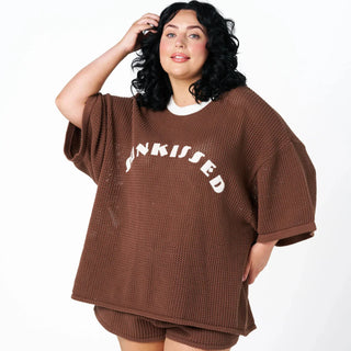Hibiscus Hotel - Sunkissed Knit Top - Chocolate