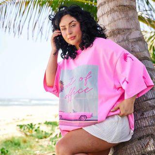 Hibiscus Hotel - Out Of Office Lobby Oversized Tee