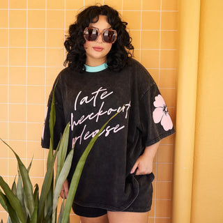 Hibiscus Hotel - Late Checkout Oversized Tee