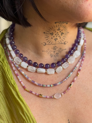 Veil Beaded Necklace