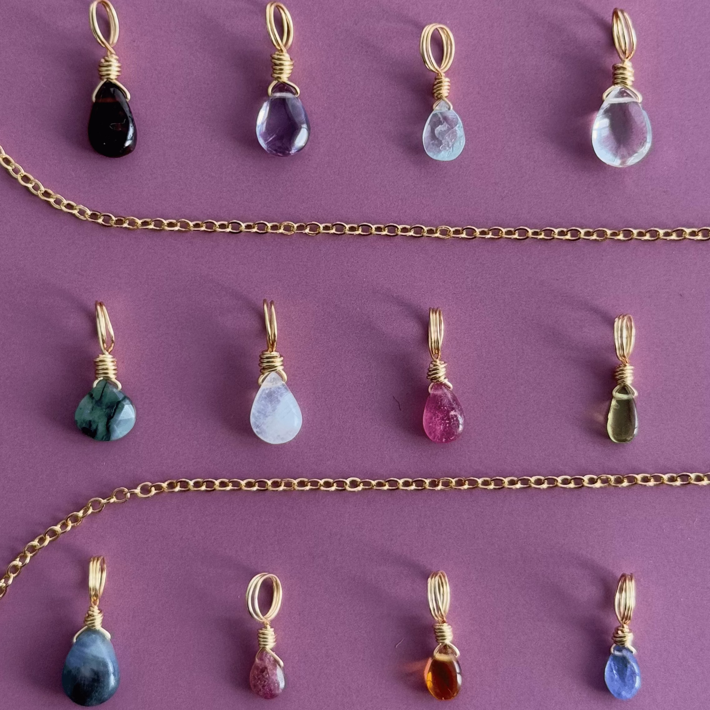 3 x Crystal Charm Bundle