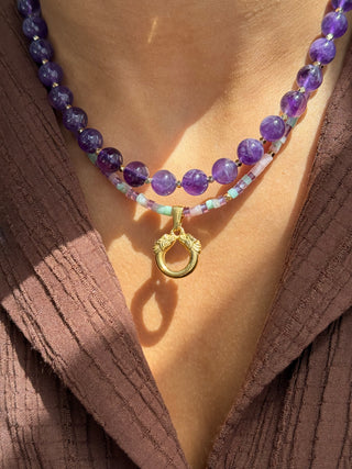 Veil Beaded Necklace