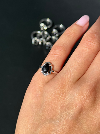 Juniper Ring Black Tourmaline