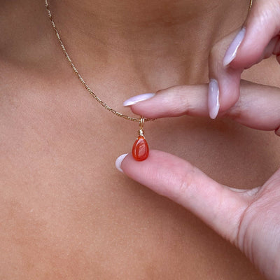 Carnelian Droplet